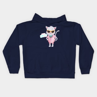 Feline Pretty Good Right Meow Kids Hoodie